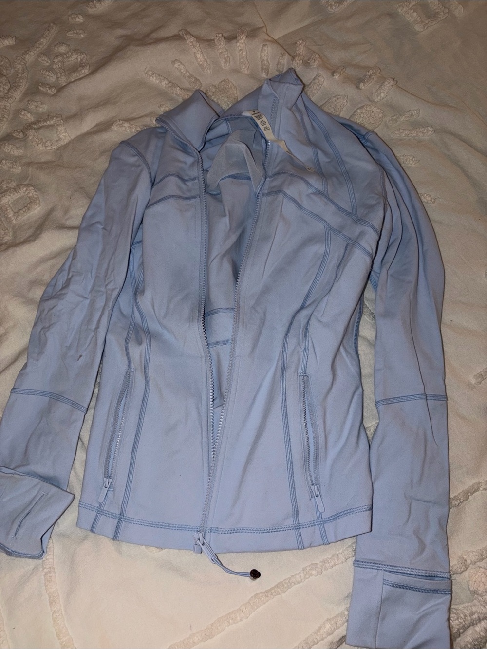 lululemon athletica Light Blue Full-Zip Jacket